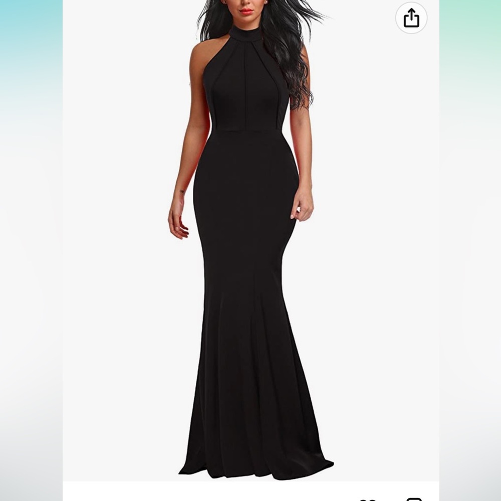 Black cocktail dress